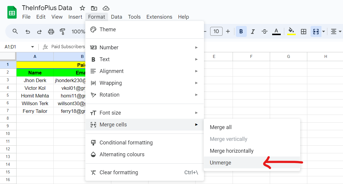 How To Merge Cells In Google Sheets In Steps Info Blogger