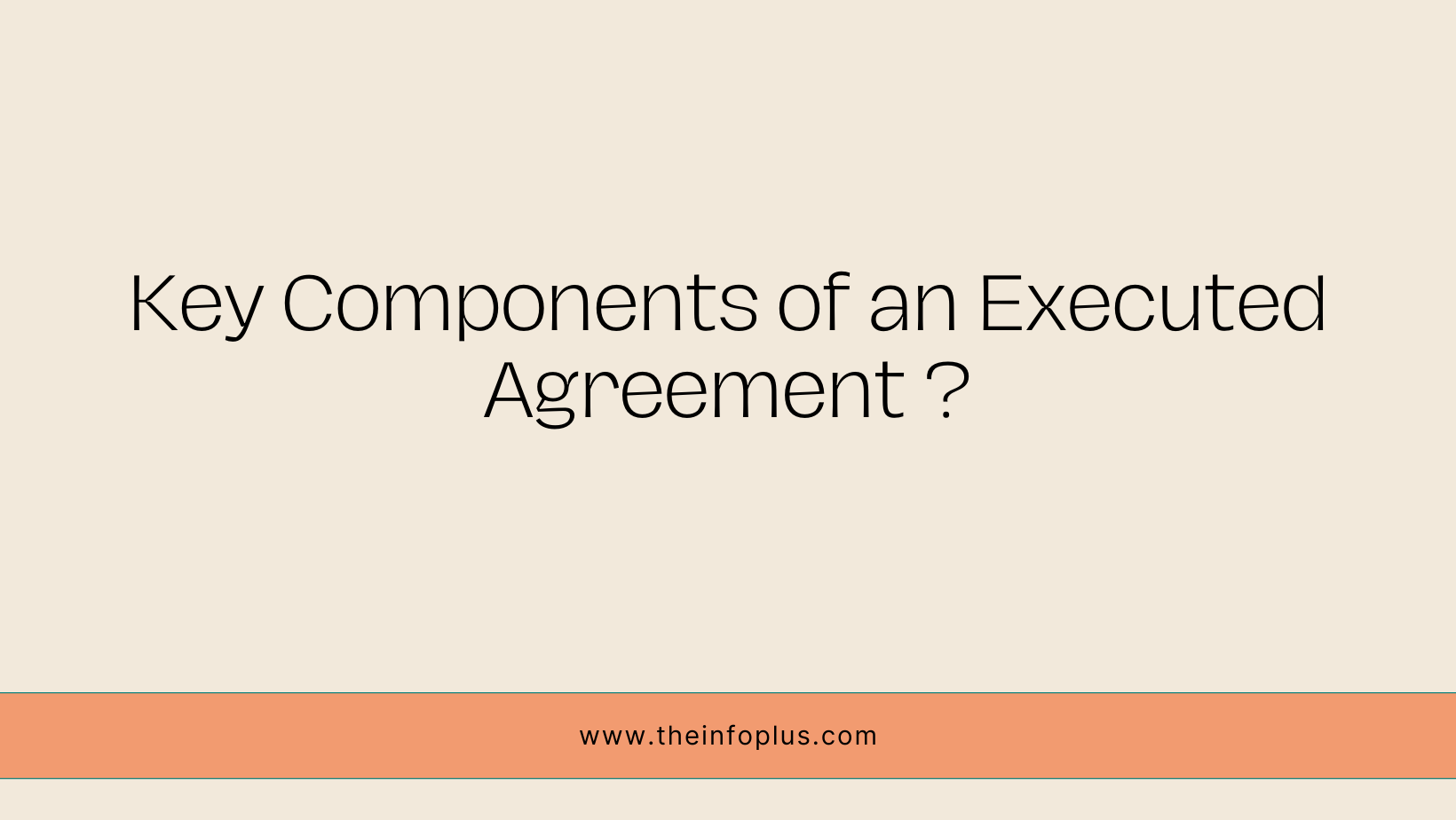 what is the meaning of executed agreement